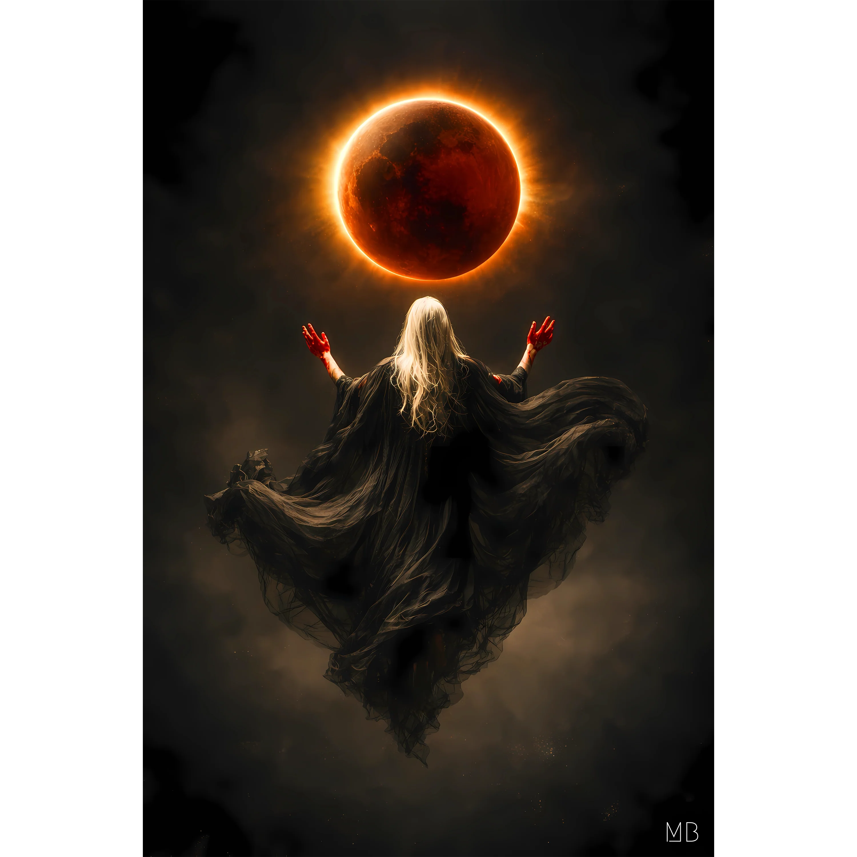 Eclipse Blood Moon 12x18" Poster - Image 2