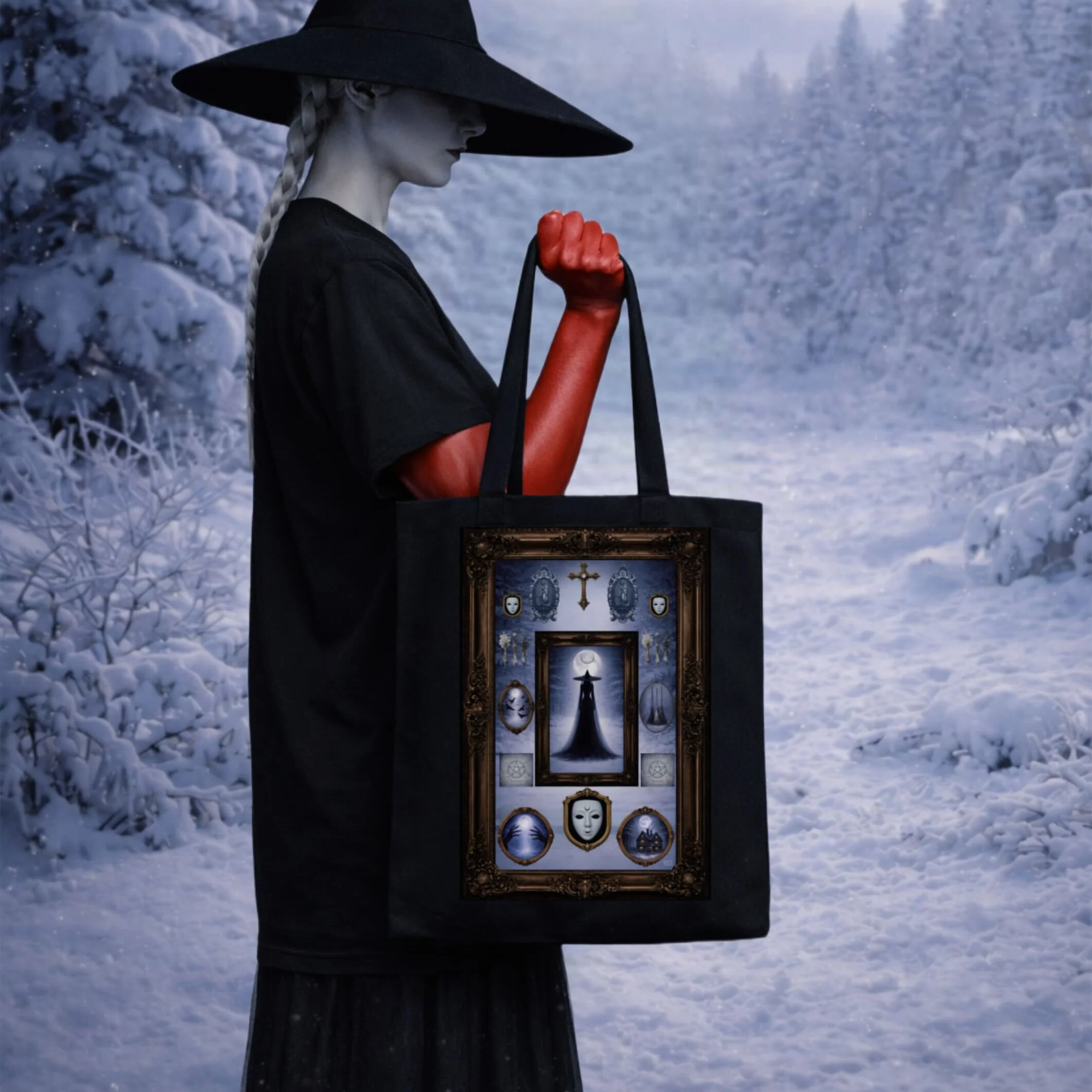 Snow Moon Tote bag